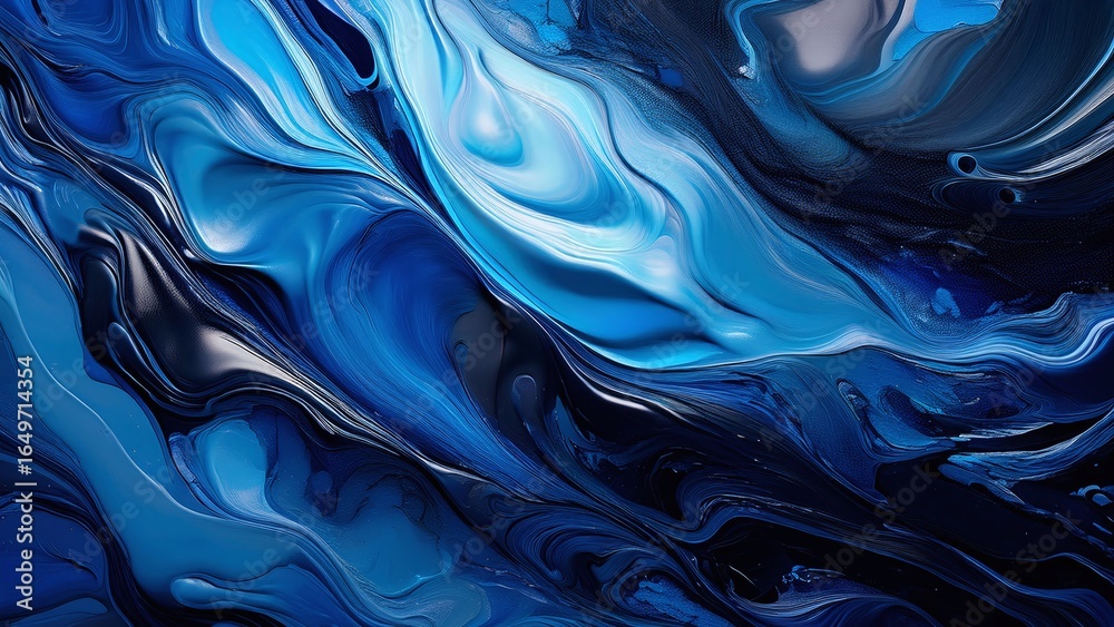 Obraz premium Shiny Abstract Background with Flowing Metallic Wave