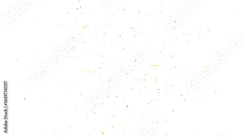Golden confetti falling over on transparent background background. luxury sparkling, gold confetti, Gold sparkle ,splatter border, falling gold confetti. Realistic falling 3D gold confetti