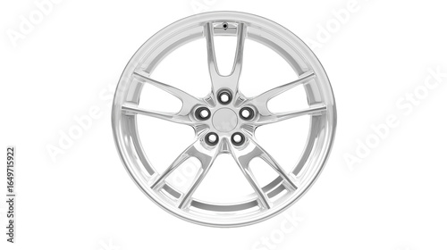 A white wheel rim isolated on , transparent background , png 