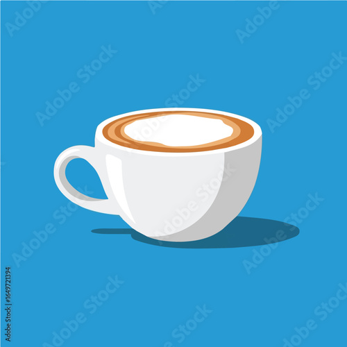 Latte coffee vector design for animation