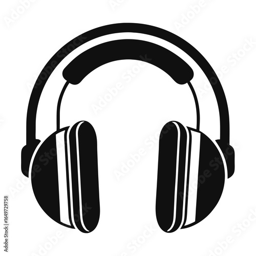 Silhouette Headphones OverEar Style for Music Listening and Audio Entertainment Technology