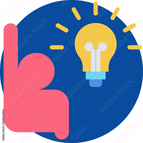 initiative icon for Self improvement, business, website, application, printing, document, poster design, etc