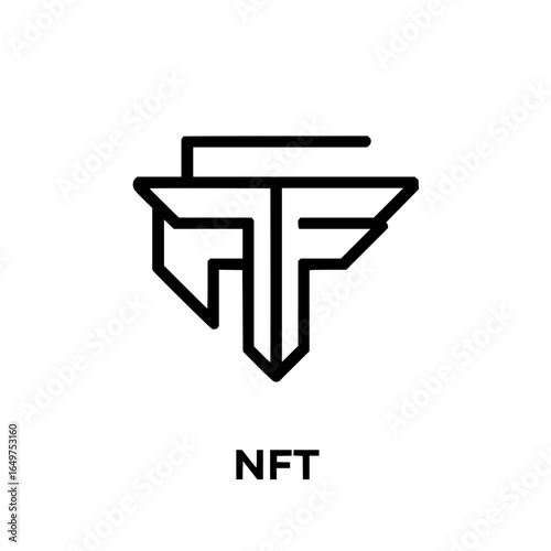 Abstract nft design digital art crypto art token blockchain technology unique collectible digital asset artwork