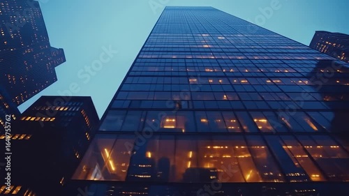 Wallpaper Mural Skyscraper City Night Lights. Torontodigital.ca