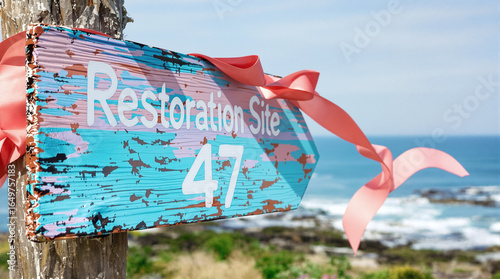 Restoration Site 47: Coastal Sign