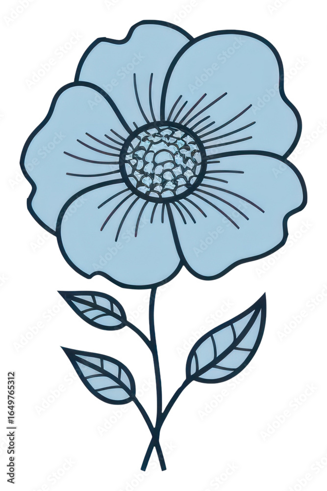 Obraz premium PNG Flower pattern drawing sketch.