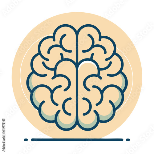 human brain vector illustration