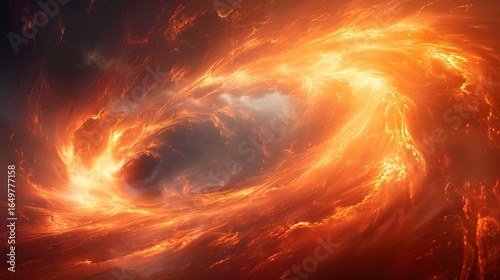 Intense firestorm swirling galaxy high resolution picture