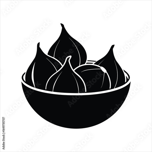Vector Illustration of Elegant Fig Fruit Display