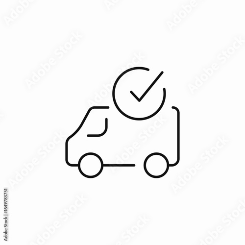delivered successfully icon icon sign vector