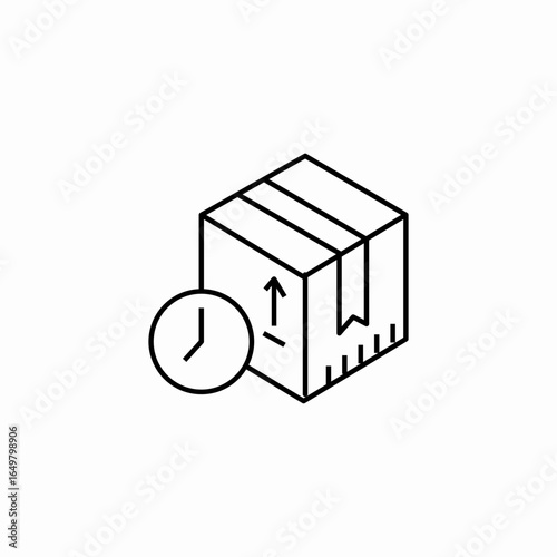 express delivery time icon sign vector