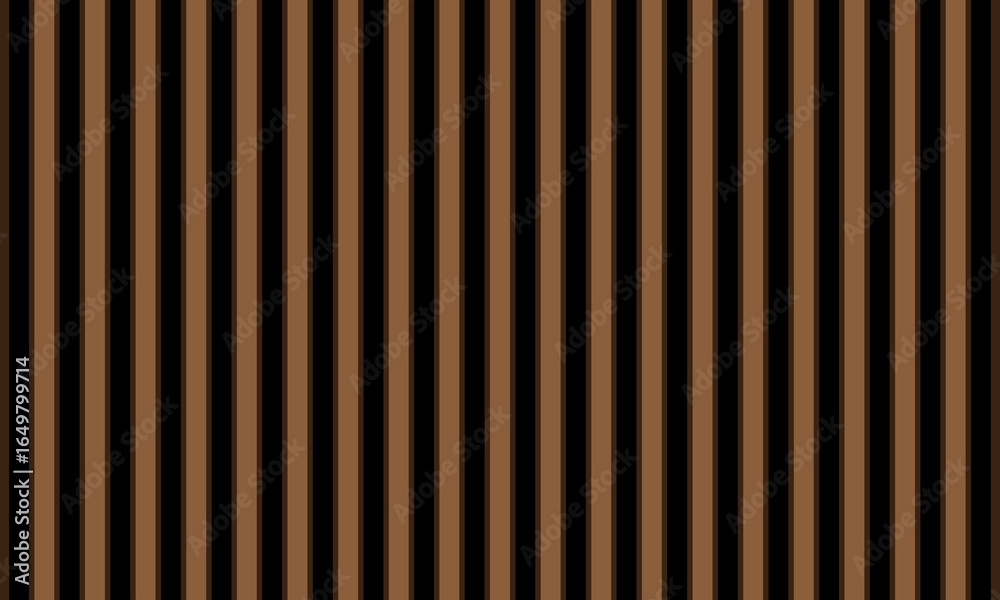 Obraz premium Vertical brown and black stripes pattern seamless background vector