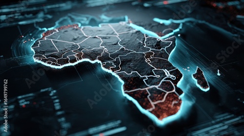 Digital Africa: A Futuristic 3D Map