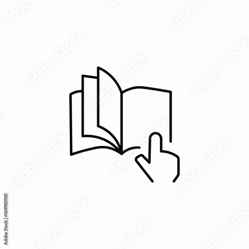 book page icon sign vector