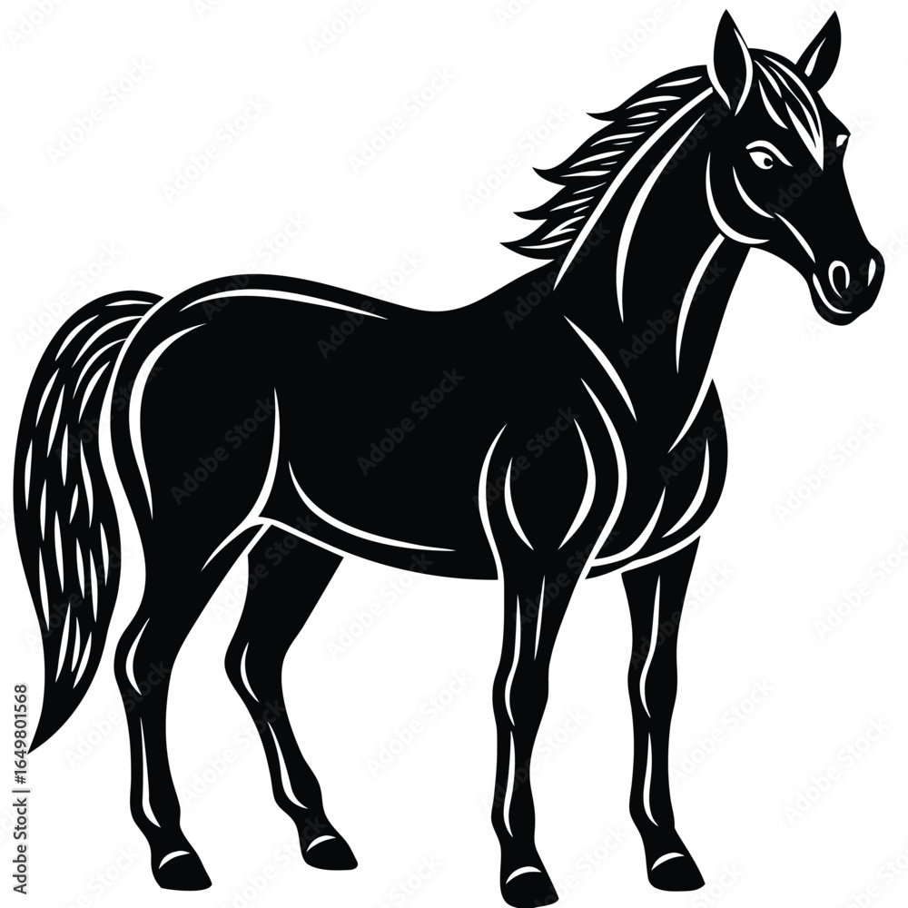 Obraz premium Horse Silhouette 