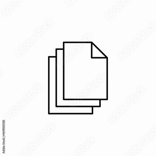 file stack icon sign vector