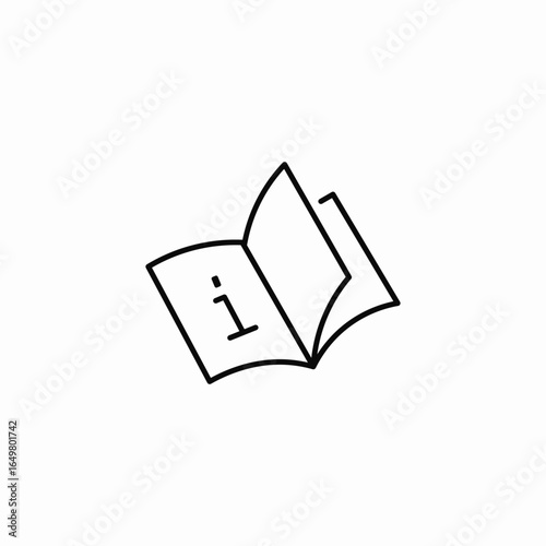 help booklet icon sign vector