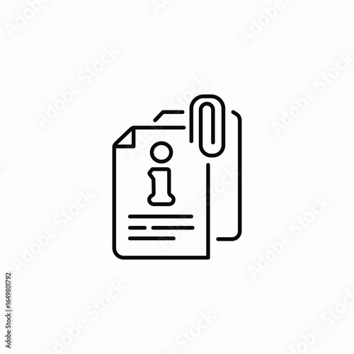 help guide file attachment icon sign vector