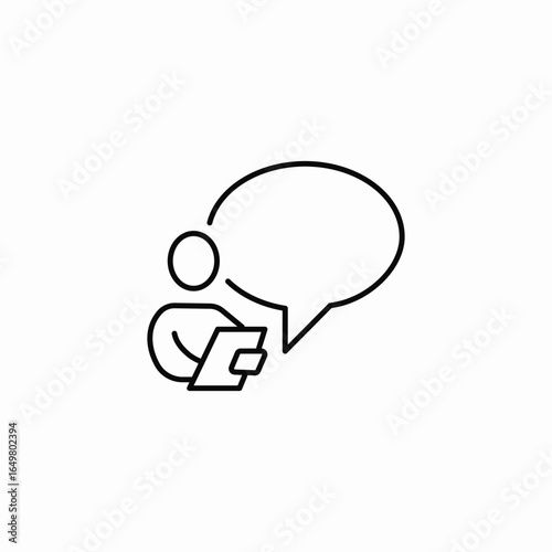 page reading icon sign vector