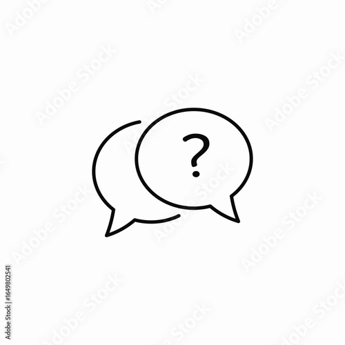 questions arising icon sign vector
