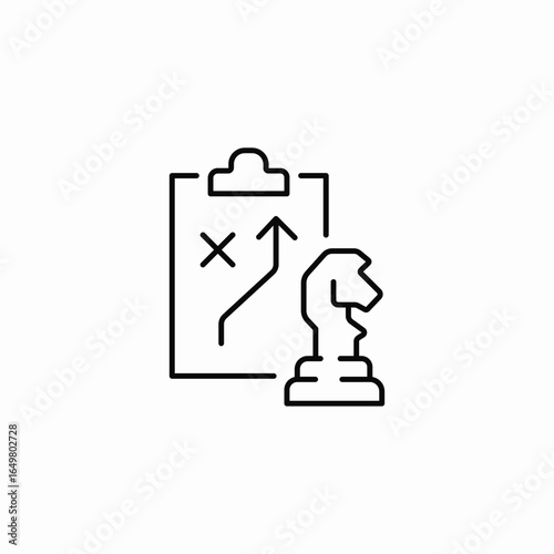 strategy plan icon sign vector