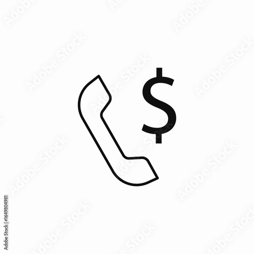phone with dollar icon sign vector