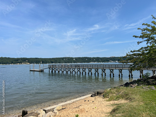A pier at the beach in California Park in East Setauket, Long Island, NY.