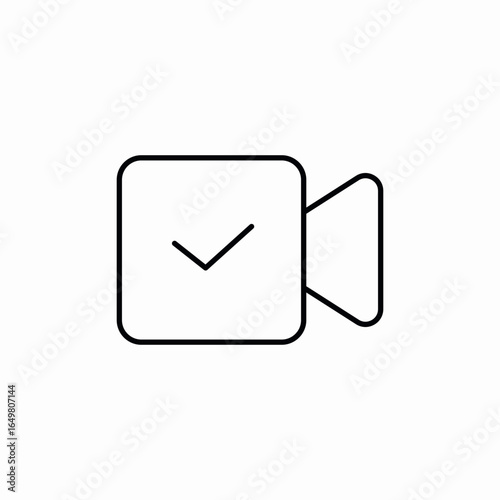 video call available icon sign vector
