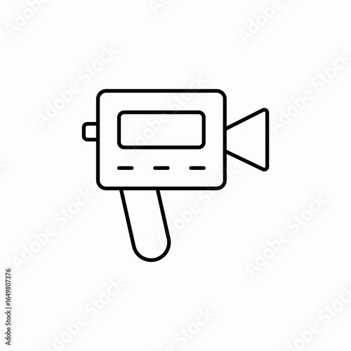 video camera handle icon sign vector