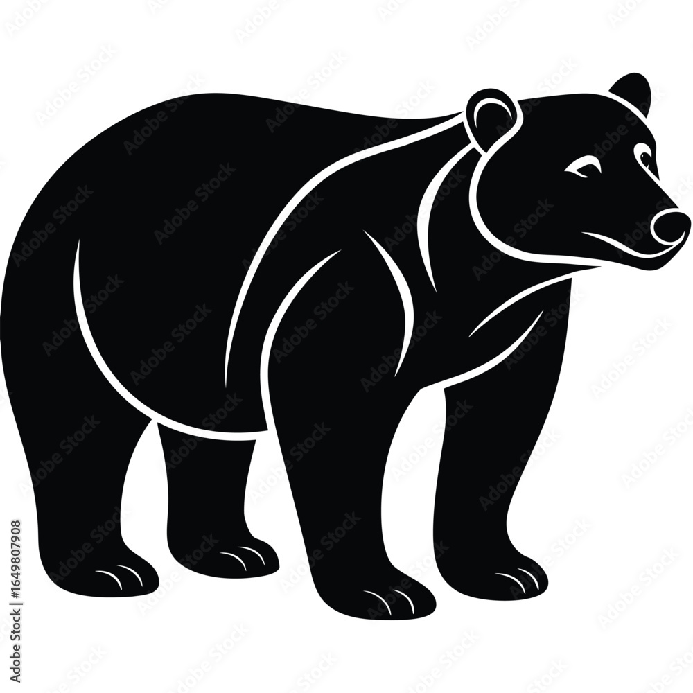 Obraz premium Polar Bear Silhouette
