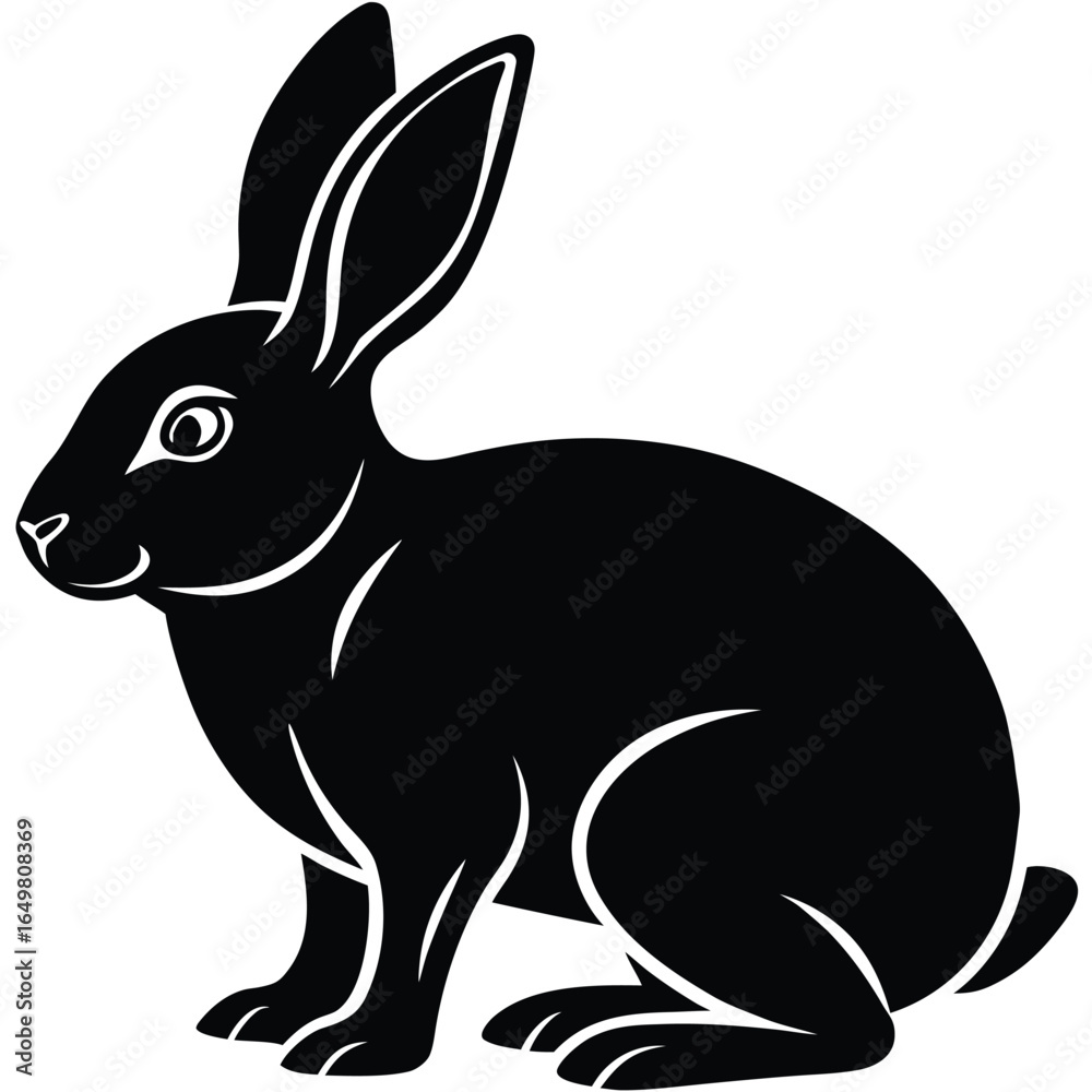 Obraz premium Rabbit Silhouette