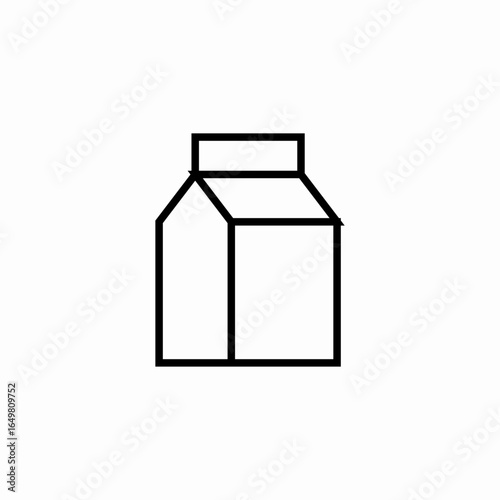 carton of milk icon sign vector