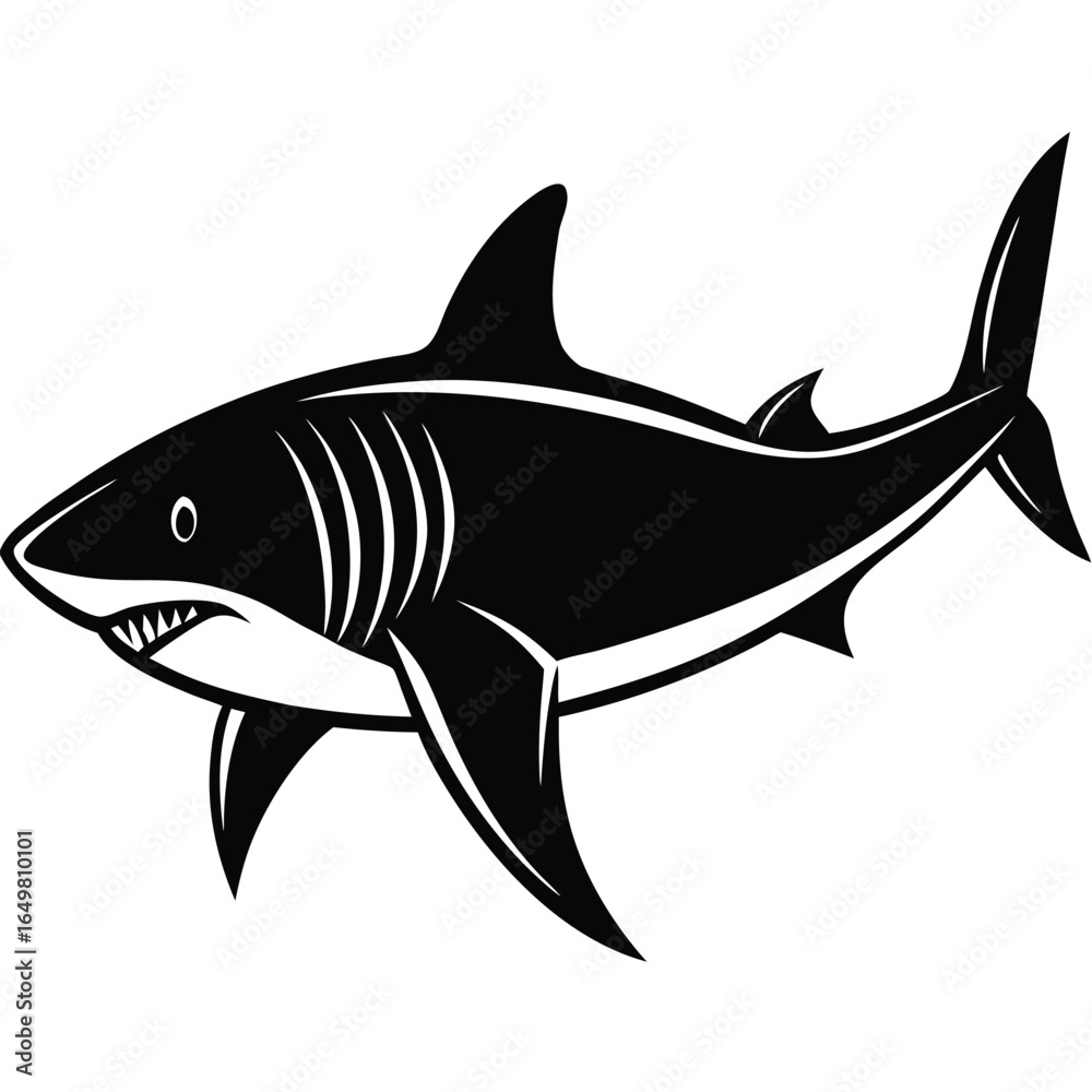 Obraz premium Shark Silhouette