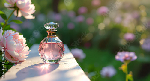 floral perfume bottle