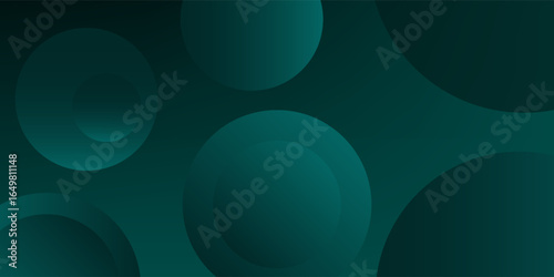 modern dynamic dark green circle shape shadow and light dimension background. eps10 vector