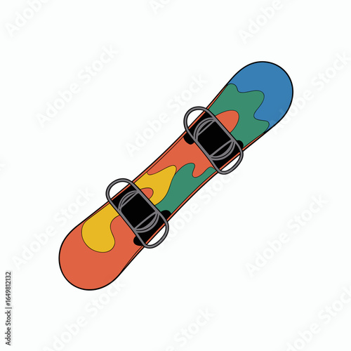Colorful Snowboard