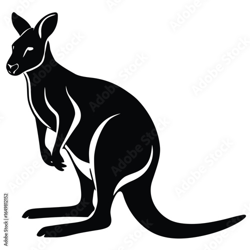 Wallaby Silhouette