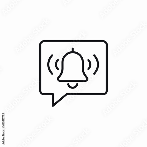 notify message icon sign vector