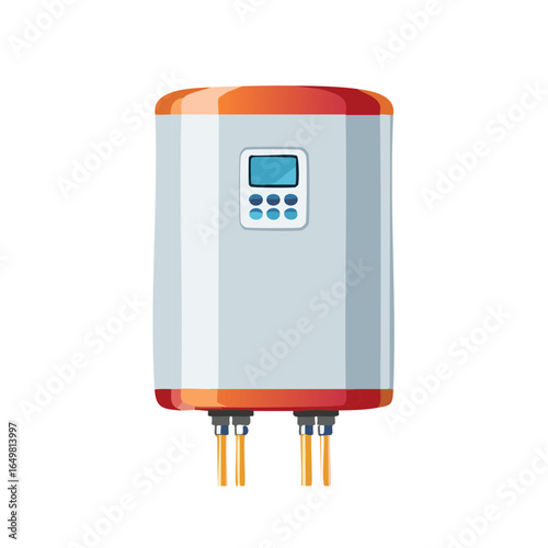 Electric Water Heater with Temperature Control, Plumbing Appliance for Home Heating and Hot Water