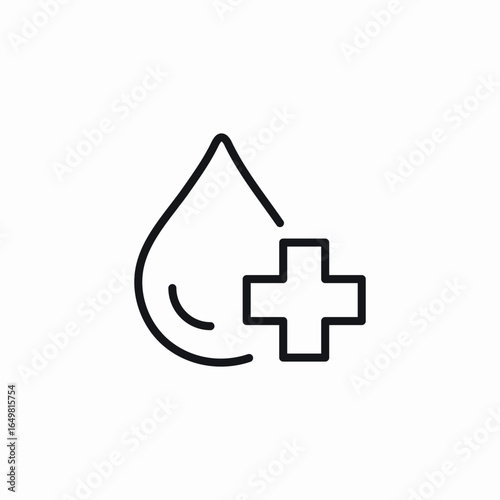 water add icon sign vector
