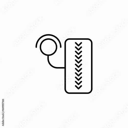 car tire gauge icon sign vector