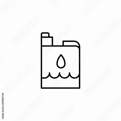 water jerrycan drop icon sign vector