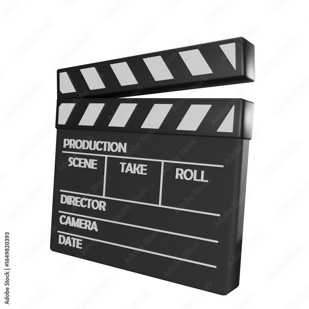 Obraz premium 3D clapperboard