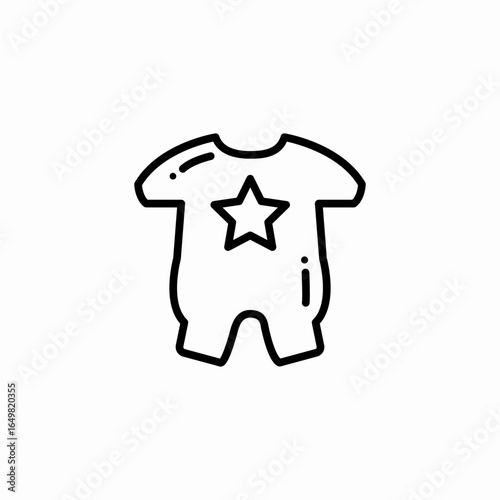 infant pijama icon sign vector