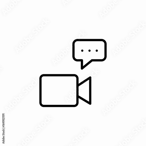 video call details icon sign vector