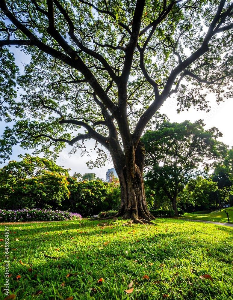 Obraz premium Lush tree in a park