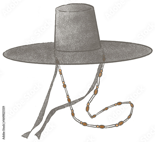 cowboy hat isolated on white