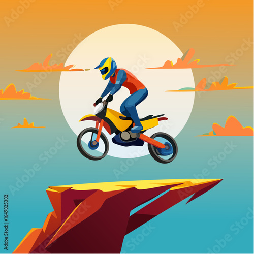 man riding a bike