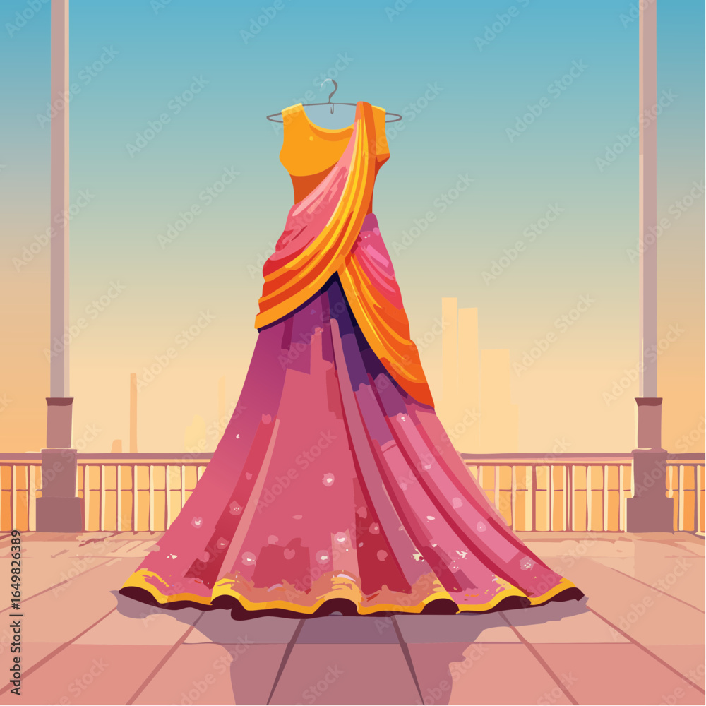 Obraz premium woman in red dress