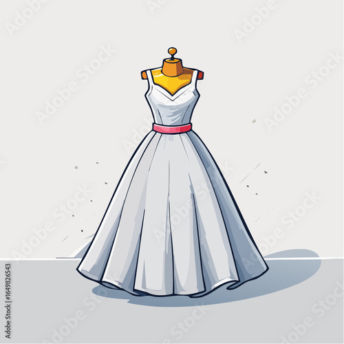 vector illustration of a bride